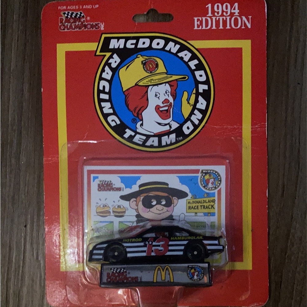 1997 edition Mcdonalds Racing Team Car Hamburglar